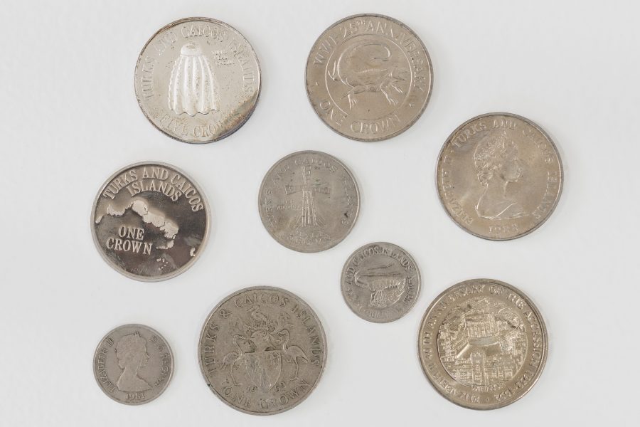 Münzen: Kronen der Turks- und Caicos-Inseln