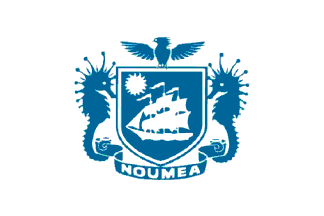 Flagge: Nouméa (Nouméa/Numea/Numiâ/Nouméa/Nûûmèa/Nouméa bzw. Numea/Nouméa bzw. Nuumiè/Nuumia/Nouméa/Nouméa/Numea) (# 2)