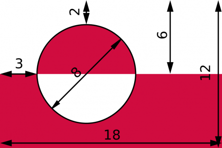 Flaggenspezifikation: Grönland
