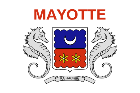 () Flagge: Mayotte(# 1), eigentliche Dienstflagge an Land 1982-2011  ()