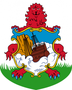 Detailansicht des Flaggenbadge (s. Wappen): Bermuda