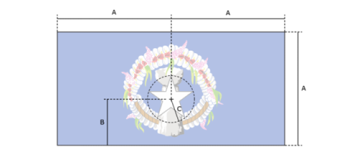Flaggenspezifikation: Nördliche Marianen
