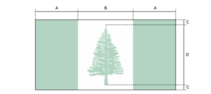 Flaggenspezifikation: Norfolk-Insel
